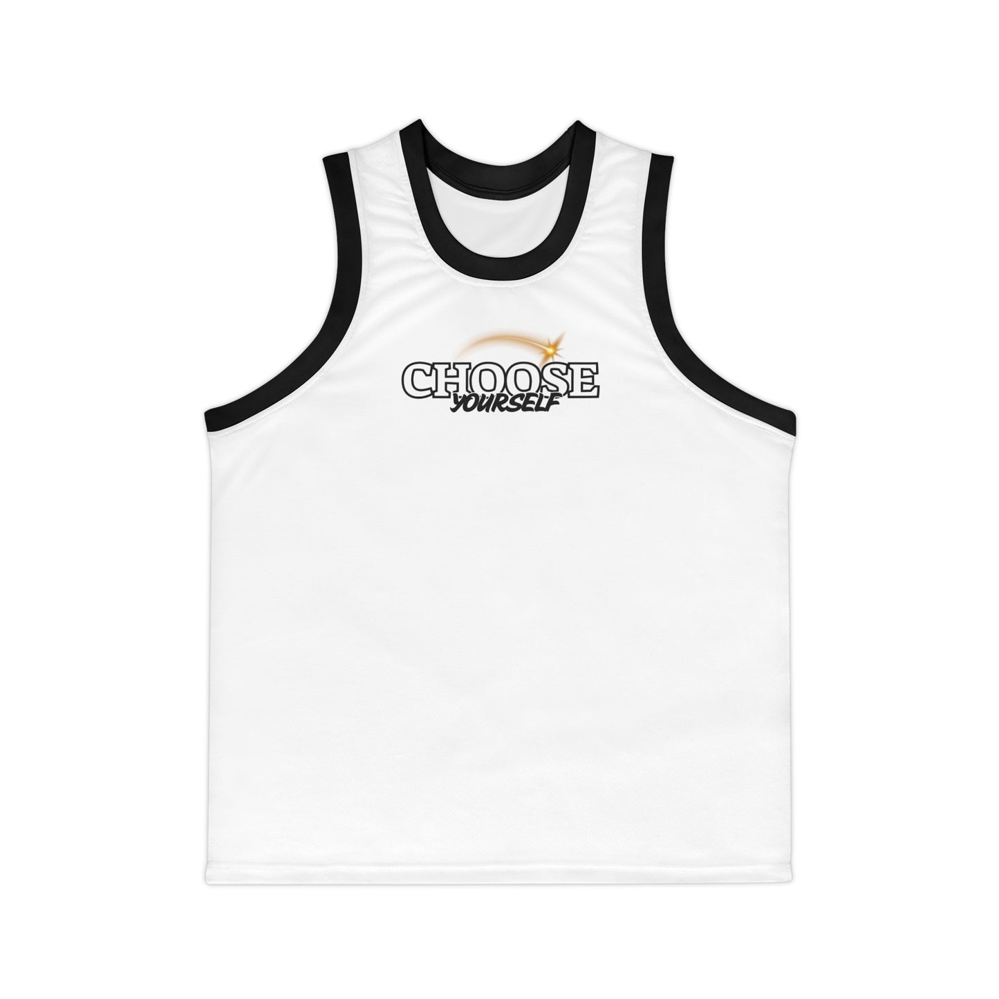 Motivational Unisex Basketball Jersey - Choose Yourself & Get Over It
