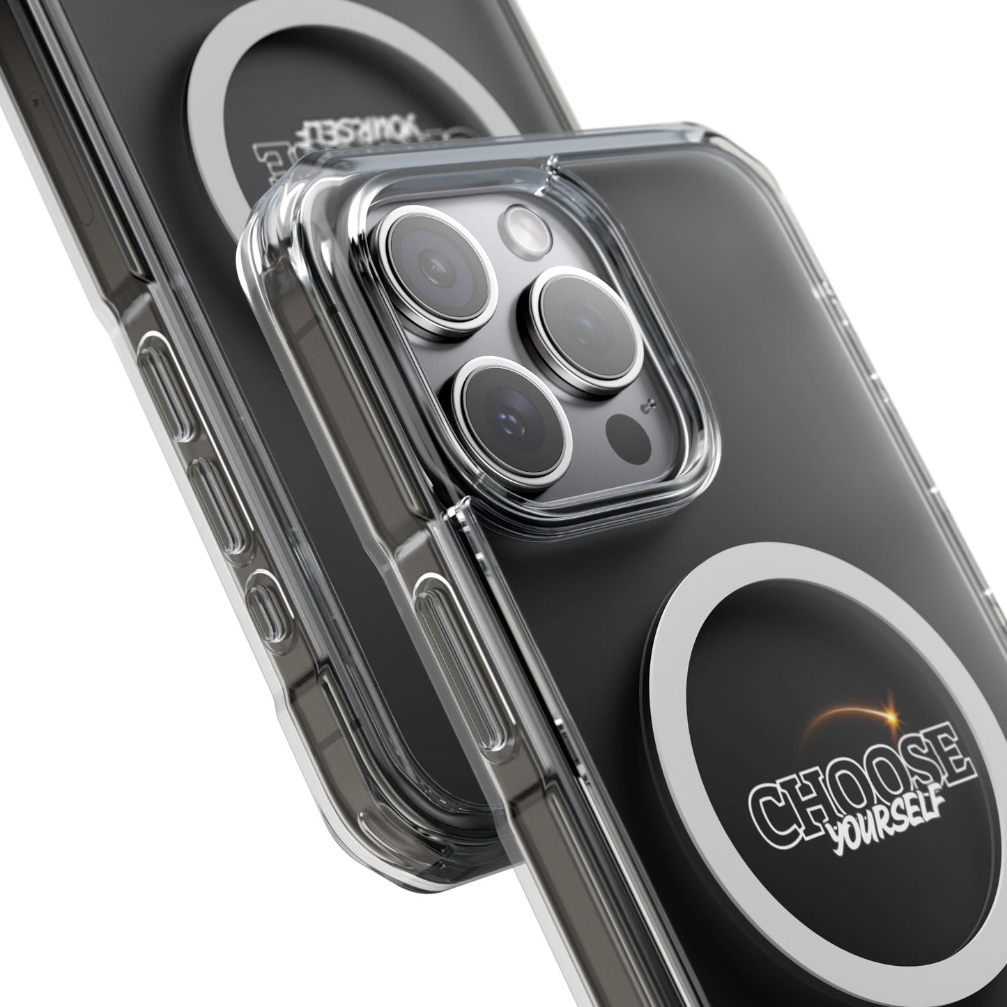 Magnetic Clear Impact Case - "Choose Yourself" Smartphone Cover