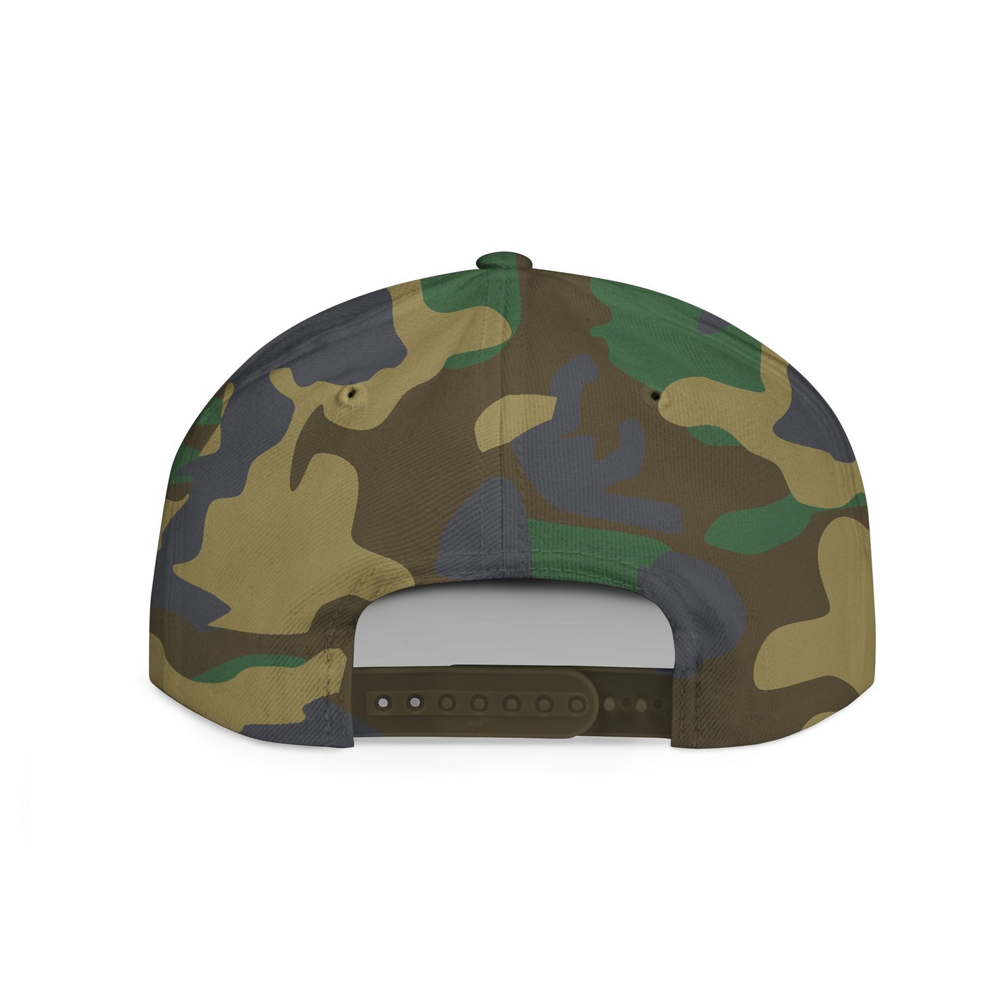 Choose Yourself Flat Bill Snapback Hat - (Green underbrim)