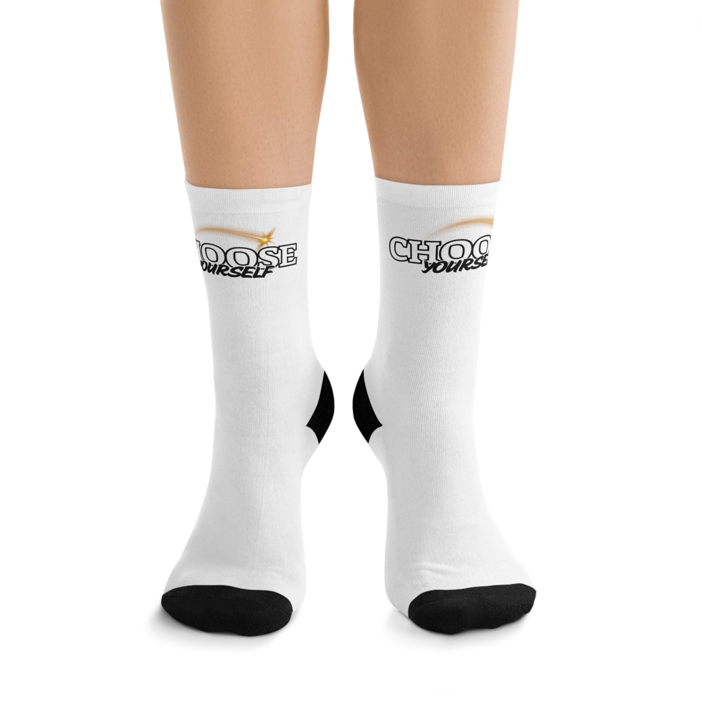 Inspirational Recycled Poly Socks – "Over It & After It" Design