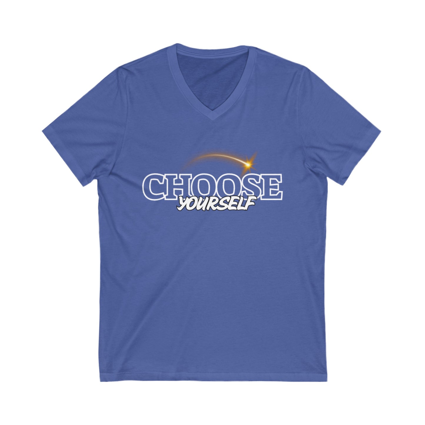 Unisex Jersey Short Sleeve V-Neck Tee