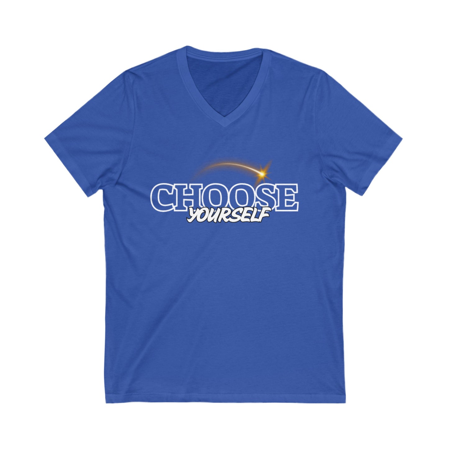 Unisex Jersey Short Sleeve V-Neck Tee