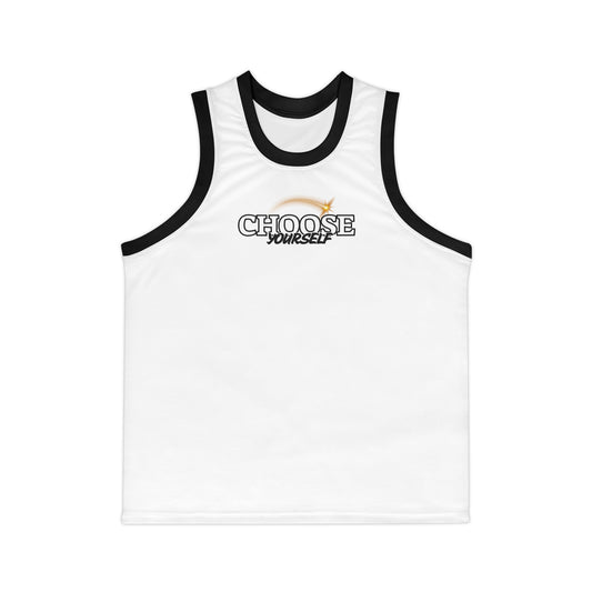 Motivational Unisex Basketball Jersey - Choose Yourself & Get Over It