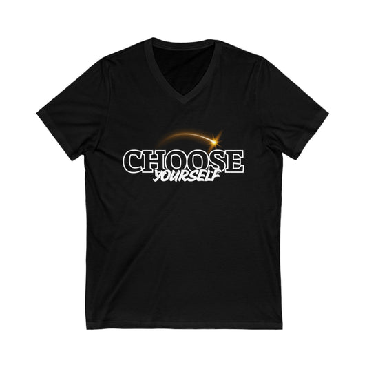 Unisex Jersey Short Sleeve V-Neck Tee
